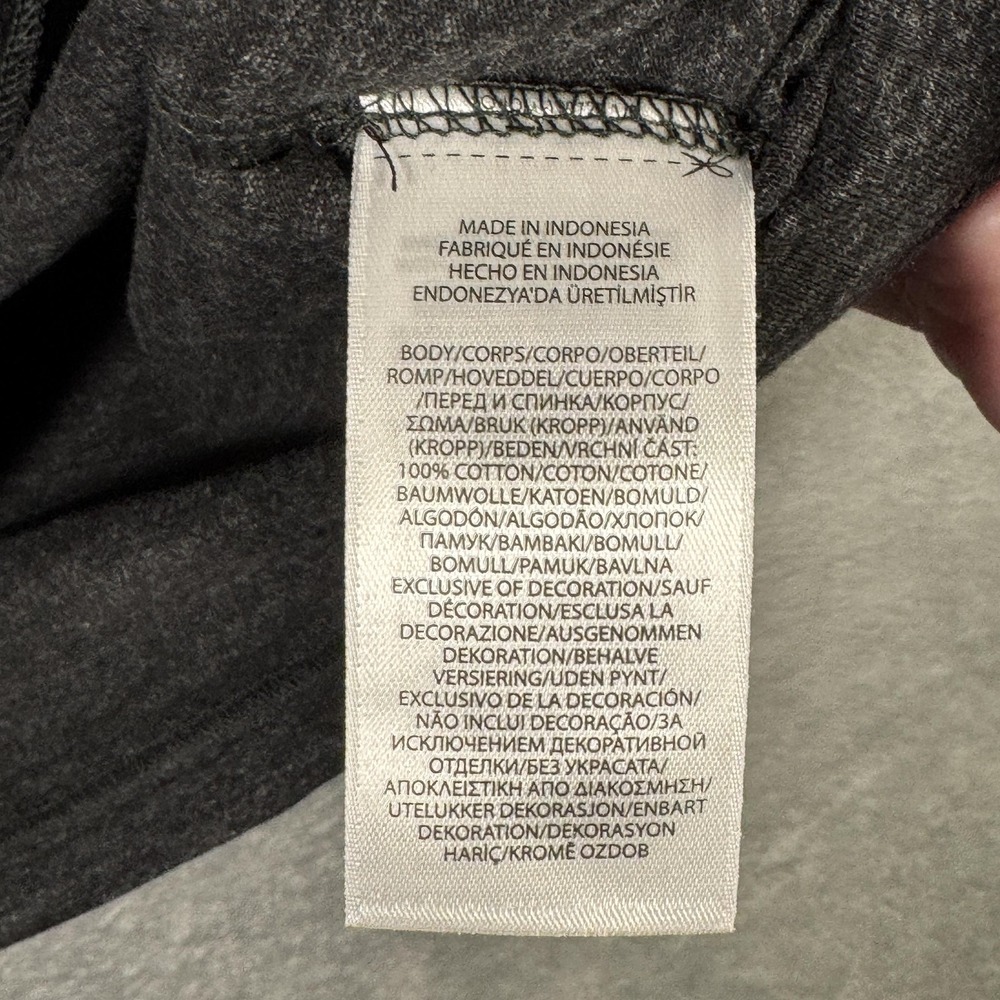 Polo Ralph Lauren Shirt Mens Medium Black Heather V Neck Pony Logo Short Sleeve - Picture 4 of 8